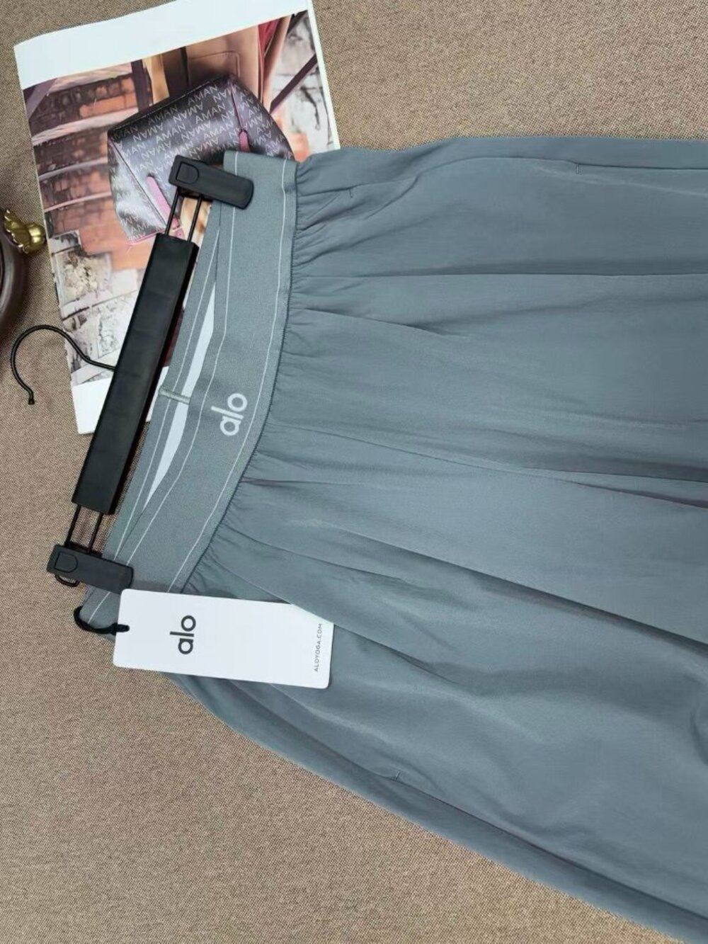 🧿 Alo Yoga Suit Up Trouser Steel Grey Regular Size 30-inch Inner Seam Lengt - Picture 6 of 6
